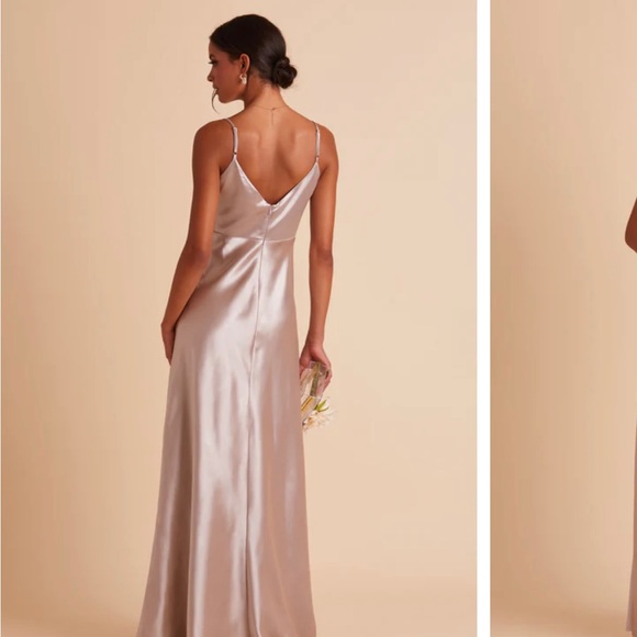 Bird Grey Jay Satin Dress - Picture 3 of 4